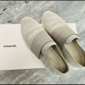 Vince Aston Slip On Sneakers - Gray 6.5